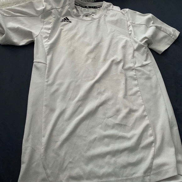 White adidas badminton shirt - Picture 1 of 2